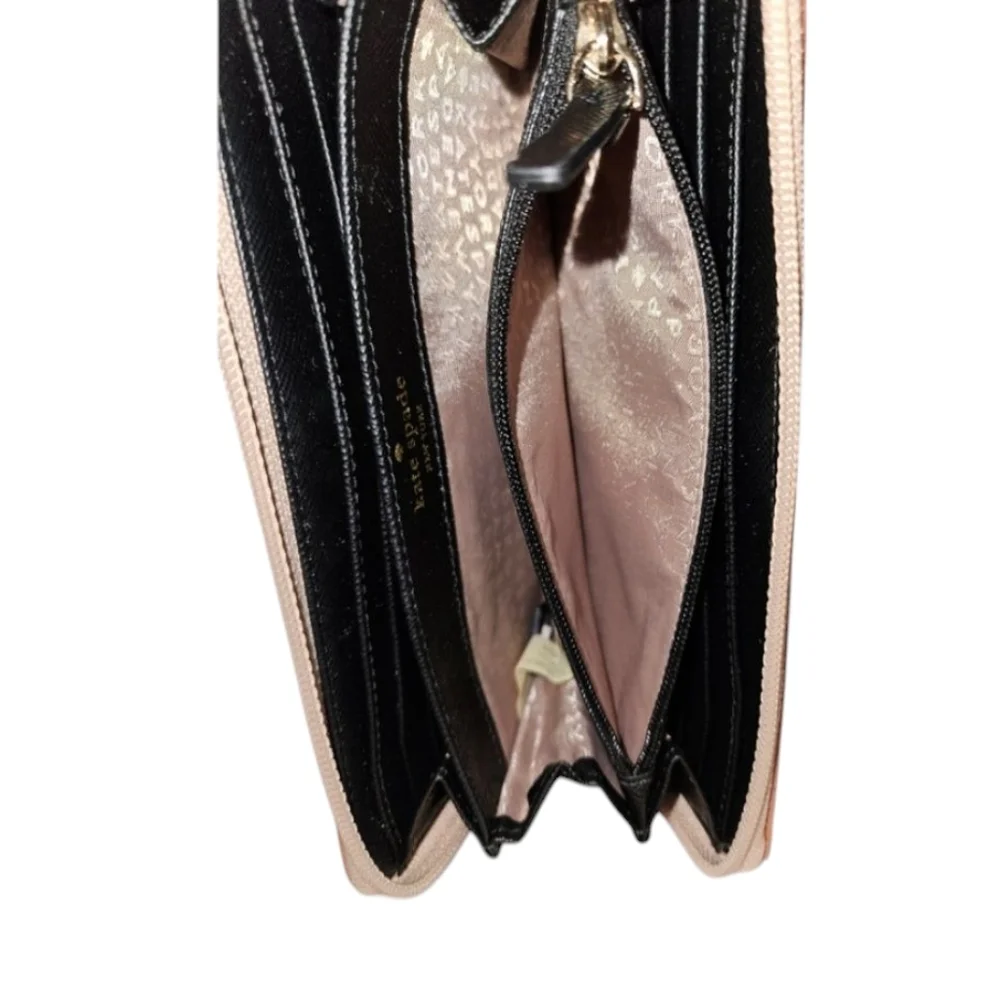 Kate Spade Mavis Street Neda Continental Zip Wallet, Sparkle Rose Gold